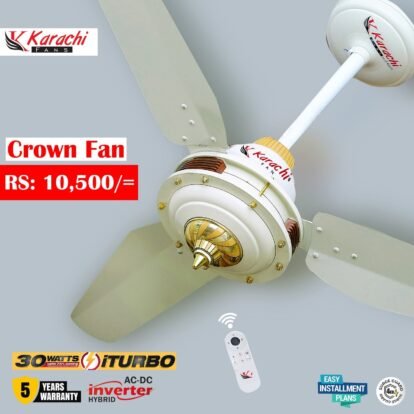Karachi Fans Crown 30W Ceiling Fan