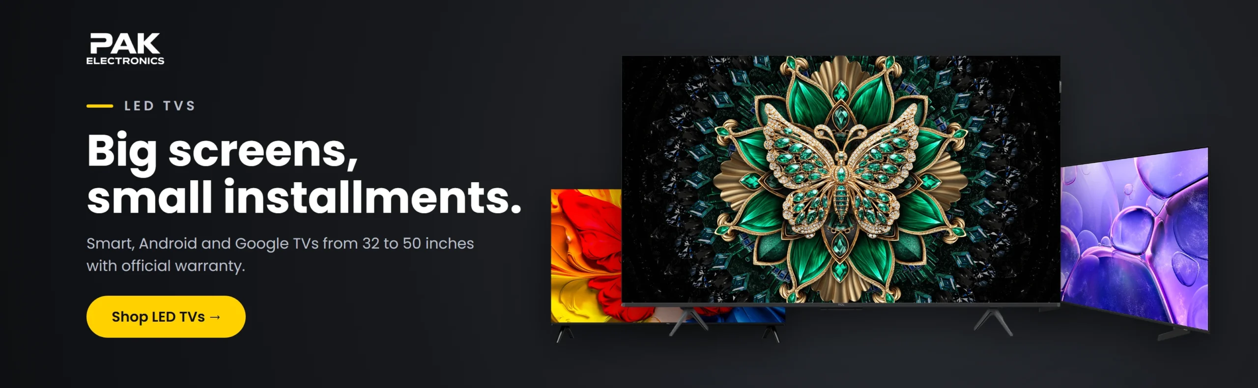 LED TVs on easy installments