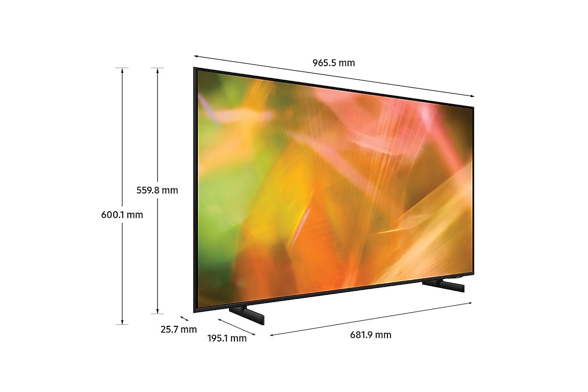 Samsung 43" 4K Crystal UHD Smart TV UA43AU8000 - Image 4