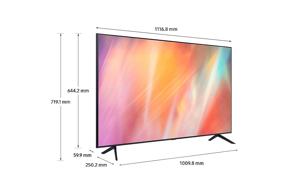Samsung 50" 4K LED Smart TV UA50AU7000 - Image 4